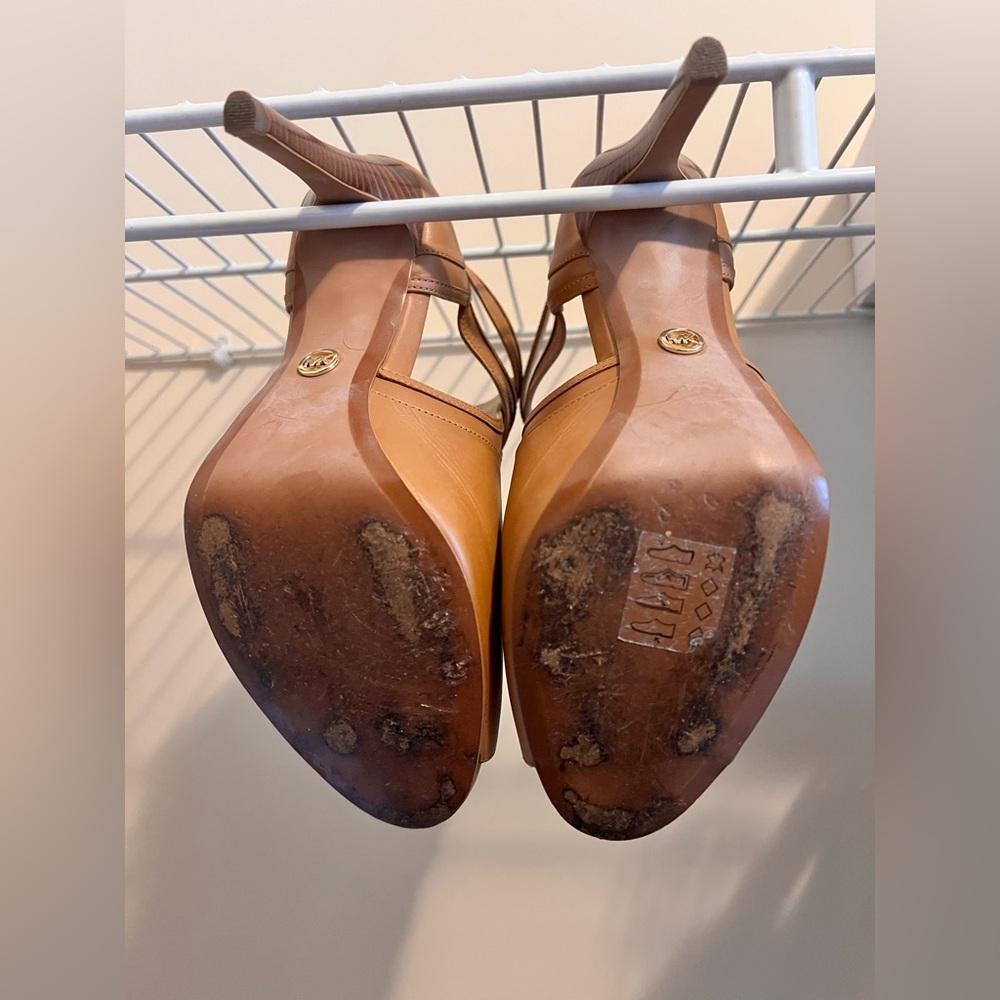 Michael Kors Blaze Bootie in Camel color - Picture 8 of 11